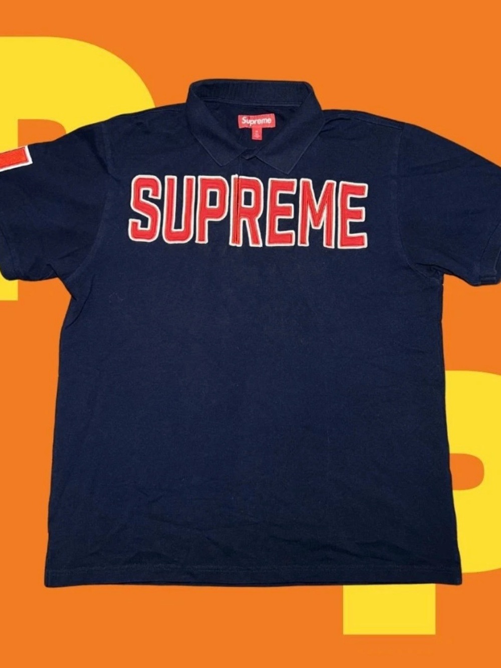 Supreme Twill Appliqué Polo (Medium)